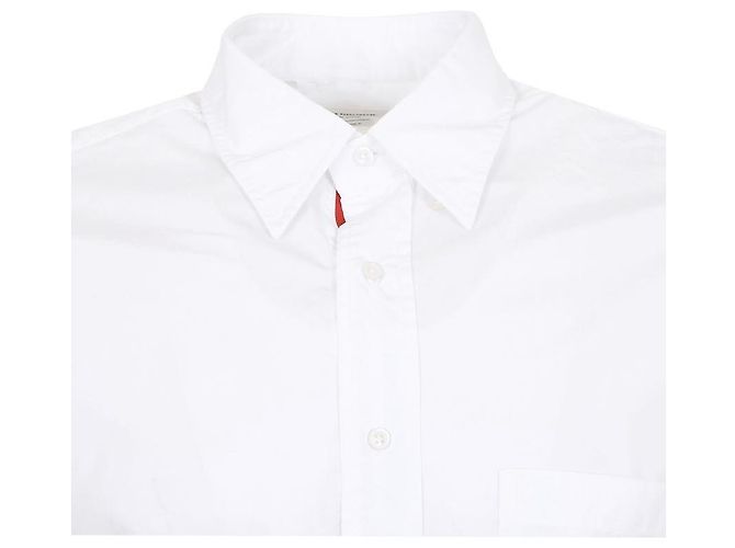 Thom Browne Klassisches Popeline-Hemd Three Stripes Weiß - Ansicht 7