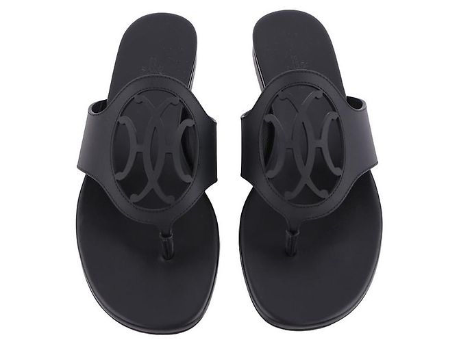 Hermès Mage Sandalen für Damen Schwarz - Ansicht 6