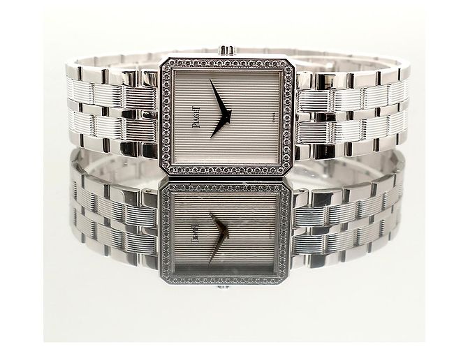 Piaget Vintage Protocol White Gold Large Men's Watch Diamond - view 19