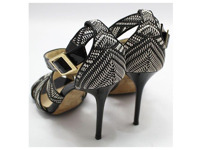 Jimmy Choo Sandali con tacco alto a punta aperta Nero - vista 3
