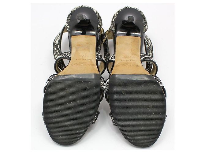 Jimmy Choo Sandali con tacco alto a punta aperta Nero - vista 4