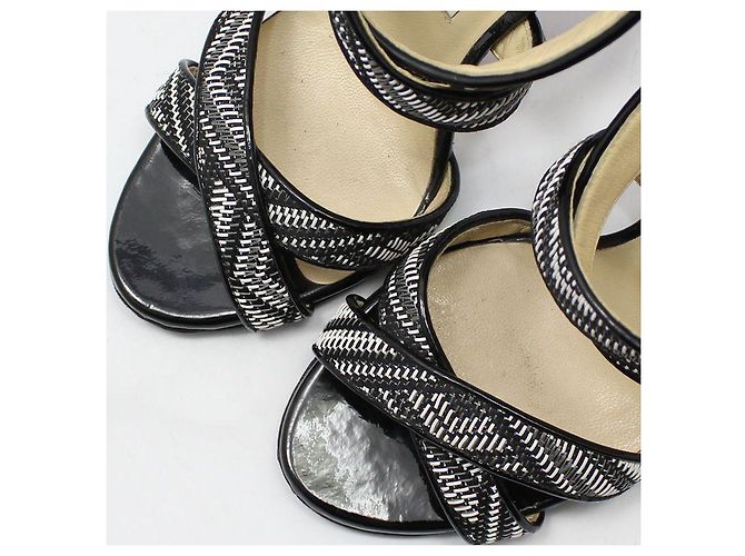 Jimmy Choo Sandali con tacco alto a punta aperta Nero - vista 6