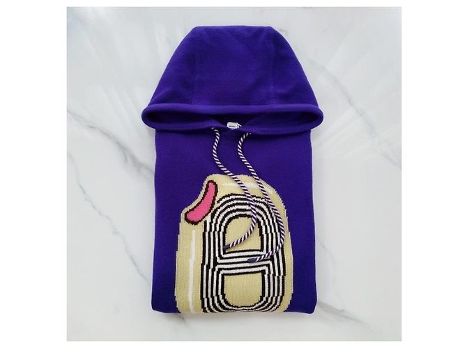 Hermès Kapuzenpullover mit langen Ärmeln aus Kaschmir mit lustigem Eiscreme-Motiv Mehrfarben - Ansicht 12