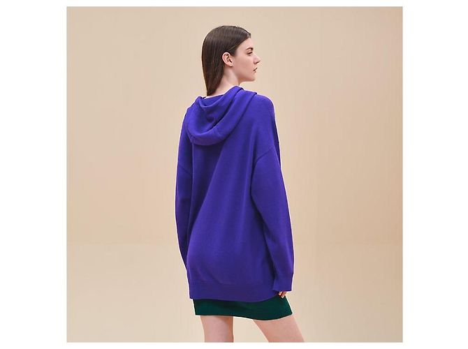 Hermès Kapuzenpullover mit langen Ärmeln aus Kaschmir mit lustigem Eiscreme-Motiv Mehrfarben - Ansicht 4
