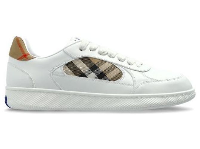 Burberry Leather Check Terrace Sneakers Braun - Ansicht 3