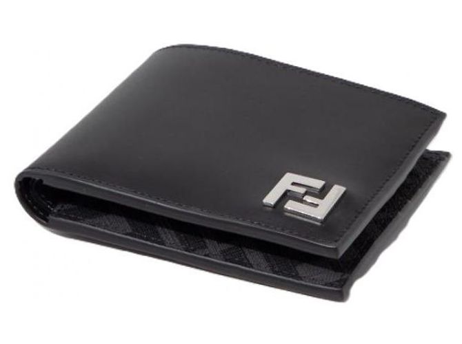 Fendi Leather Bi-Fold Wallet Black - view 5