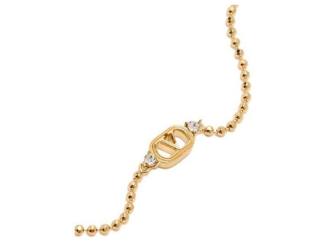 Valentino Bracciale in metallo ovale con cristalli D'oro - vista 4