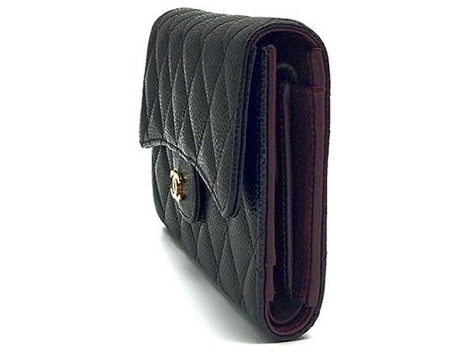 Chanel Caviar Long Wallet Schwarz - Ansicht 2
