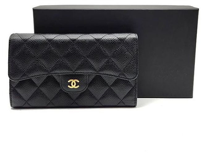 Chanel Caviar Long Wallet Schwarz - Ansicht 8