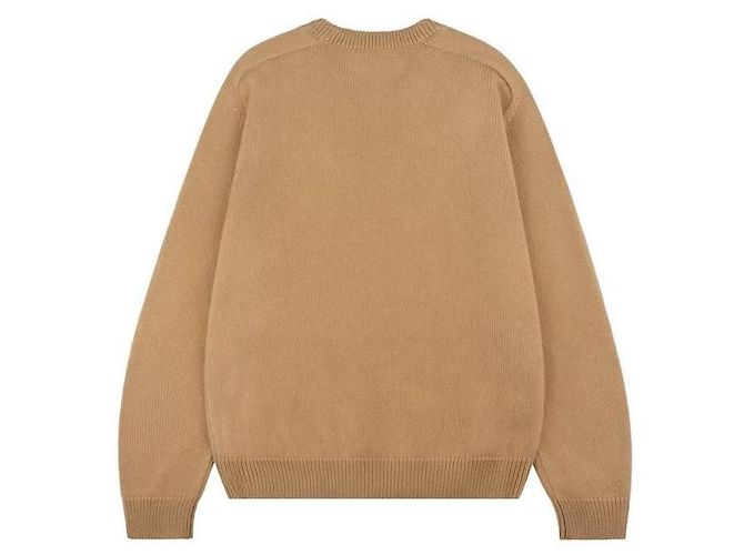 Céline Triofe Wool Cashmere Crewneck Sweater Orange - view 7