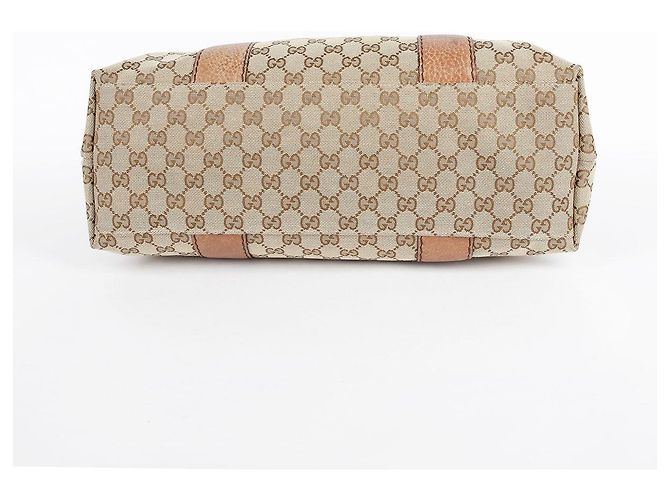 Bamboo Gucci Bolsa Tote com acabamento em couro marrom e decoração de bambu - vista 13