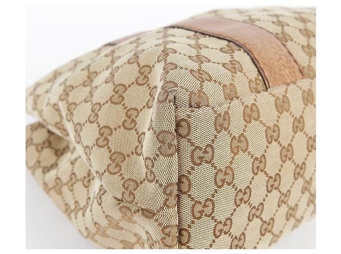 Bamboo Gucci Bolsa Tote com acabamento em couro marrom e decoração de bambu - vista 16