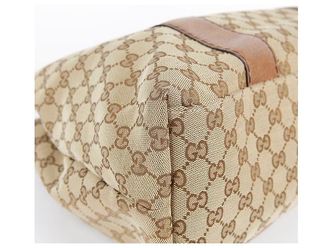 Bamboo Gucci Bolsa Tote com acabamento em couro marrom e decoração de bambu - vista 18