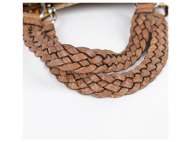 Bamboo Gucci Bolsa Tote com acabamento em couro marrom e decoração de bambu - vista 22