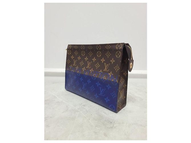 Louis Vuitton Clutch Split Monogram Blu Kim Jones - vista 2