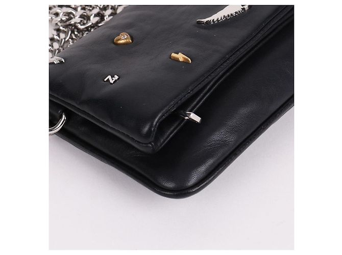 Zadig & Voltaire Borsa a tracolla Combi Decor Black Chain Nero - vista 7