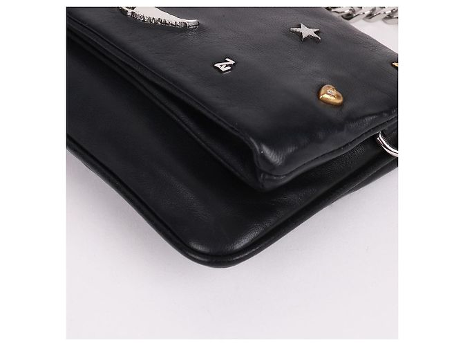 Zadig & Voltaire Borsa a tracolla Combi Decor Black Chain Nero - vista 8