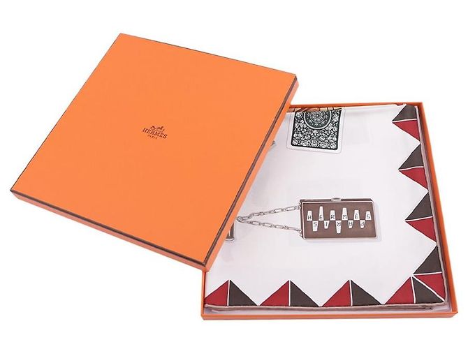 Hermès Sciarpa The Hour of Gloves Multicolore - vista 13