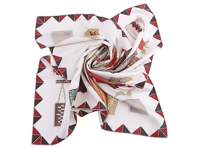 Hermès Sciarpa The Hour of Gloves Multicolore - vista 9