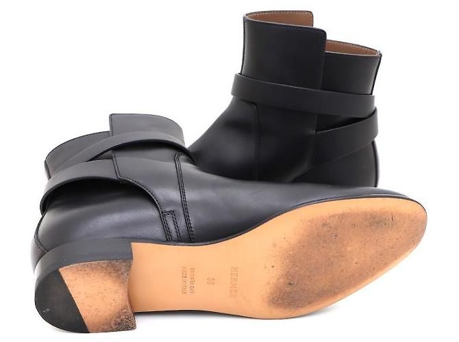 Hermès Kelly Strap Neo Stiefeletten Schwarz - Ansicht 5