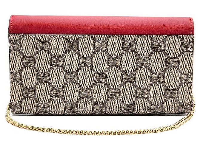 Padlock Gucci Portafoglio lungo e clutch con catena e lucchetto Rosso - vista 3