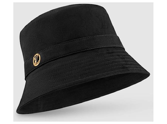 Louis Vuitton Cappello Bucket Monogram Nero - vista 2