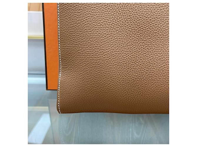 Hermès Valigetta Victoria Light Gold Multicolore - vista 4