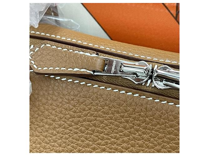 Hermès Valigetta Victoria Light Gold Multicolore - vista 8