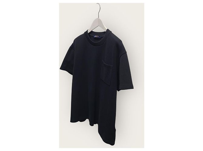 Louis Vuitton Black Monogram Pocket Pique Cotton T-Shirt - view 2