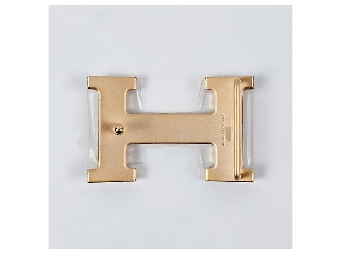 Hermès Reversible Leather Belt with Rose Gold Buckle Pink - view 10