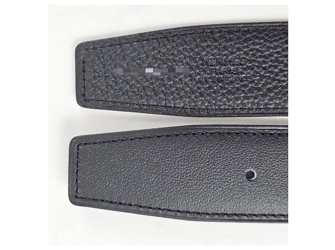 Hermès Reversible Leather Belt with Rose Gold Buckle Pink - view 11