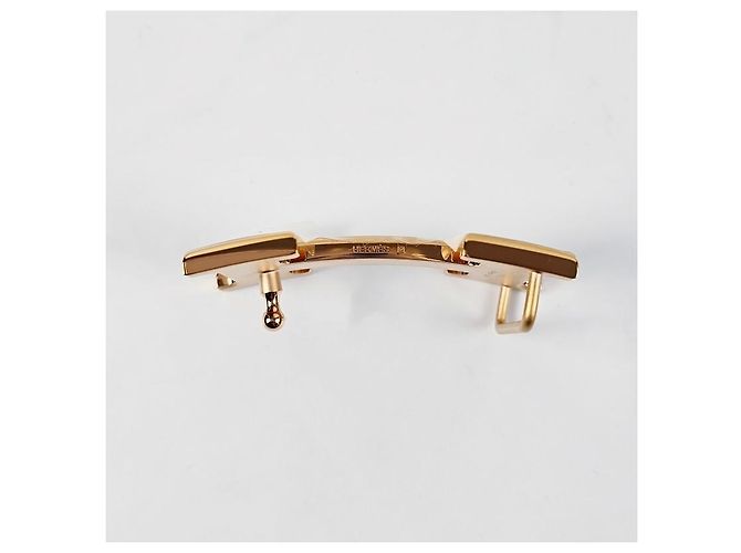 Hermès Reversible Leather Belt with Rose Gold Buckle Pink - view 9