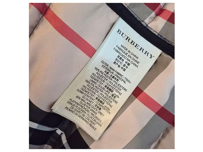 Burberry Abrigo acolchado largo de plumón Allderdale Down Azul - vista 7