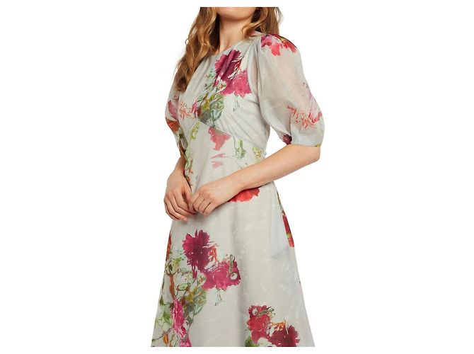 Ted Baker Refurbished Damen Kleid Einteiler Weiß - Ansicht 2