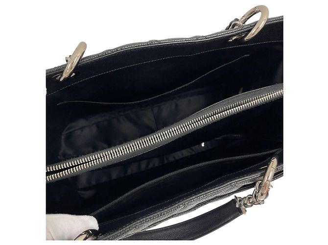 Chanel Borsa a Spalla Caviar Grand Shopping Nero - vista 6