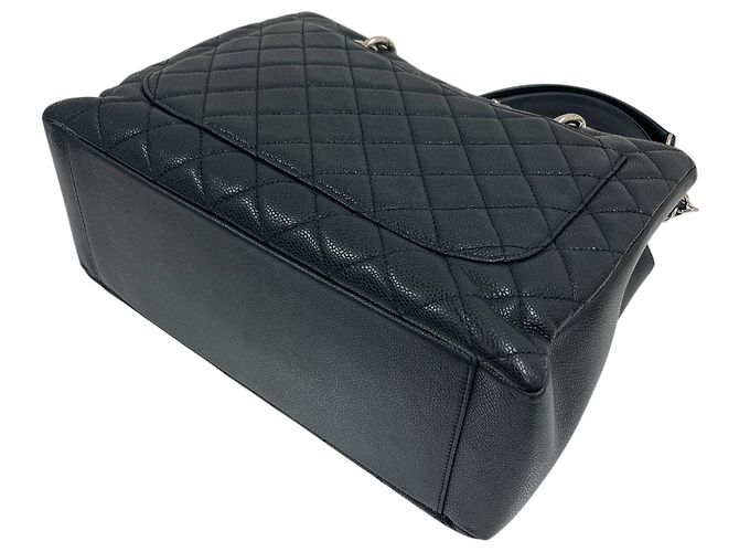 Chanel Borsa a Spalla Caviar Grand Shopping Nero - vista 7