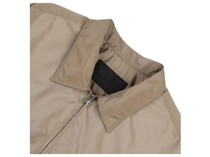 Prada Nylon-Hemd mit Reißverschluss Braun - Ansicht 6