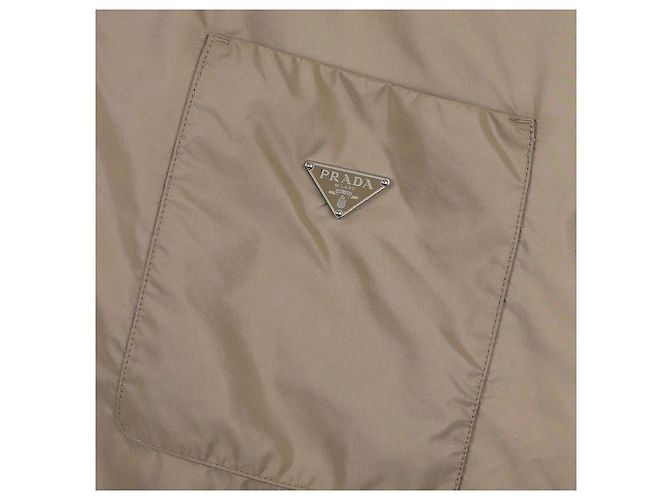 Prada Nylon-Hemd mit Reißverschluss Braun - Ansicht 9