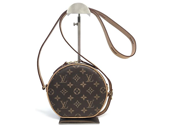 Louis Vuitton Borsa a tracolla rotonda Small Monogram Boîte Chapeau Souple Brown - vista 2