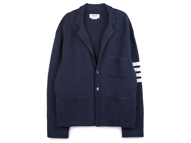 Thom Browne Cardigan Blu - vista 3