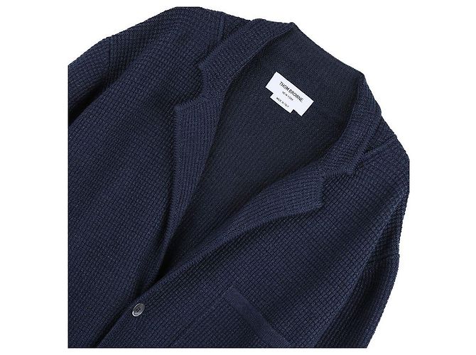 Thom Browne Cardigan Blu - vista 5