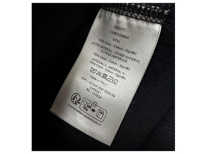 Dior Oblique Baumwoll-Terry-Kapuzenpullover Schwarz - Ansicht 6