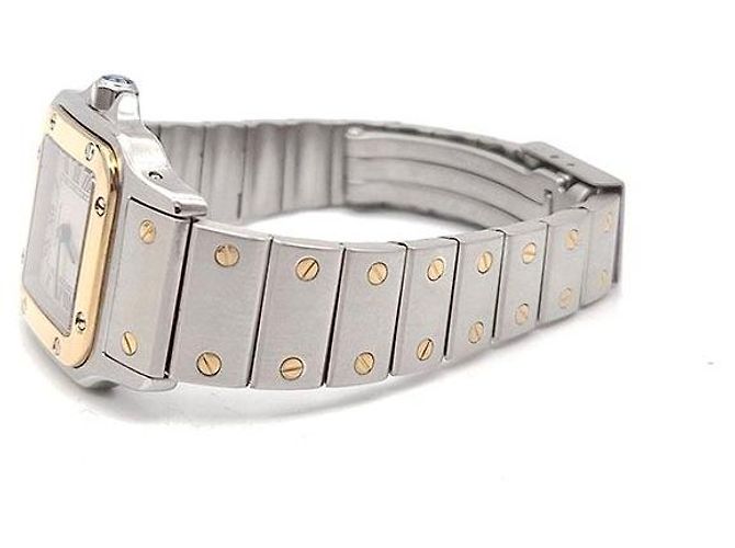 Cartier Santos Combo Uhr Small Weiß - Ansicht 2