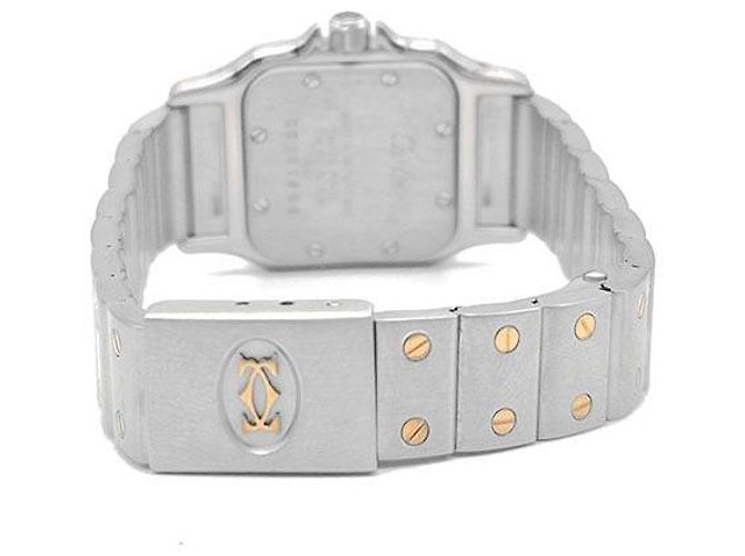 Cartier Santos Combo Uhr Small Weiß - Ansicht 3