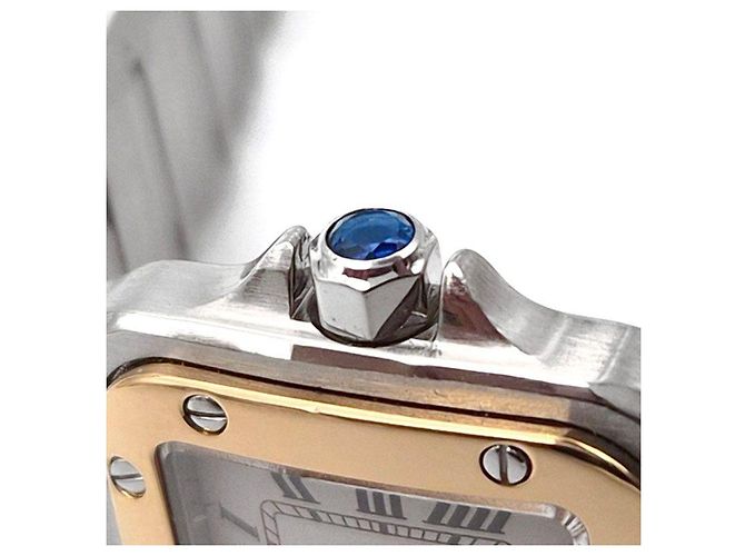 Cartier Santos Combo Uhr Small Weiß - Ansicht 7