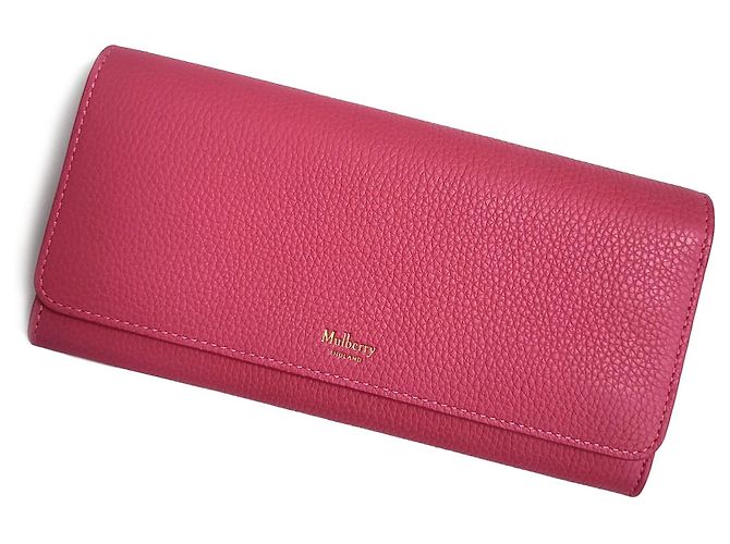 Mulberry Cartera continental de cuero rosa - vista 12