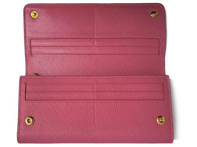 Mulberry Cartera continental de cuero rosa - vista 17