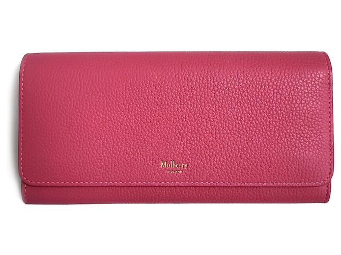 Mulberry Cartera continental de cuero rosa - vista 2