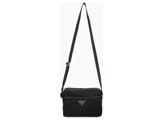 Prada Borsa a tracolla quadrata in Re-Nylon Saffiano Nero - vista 6