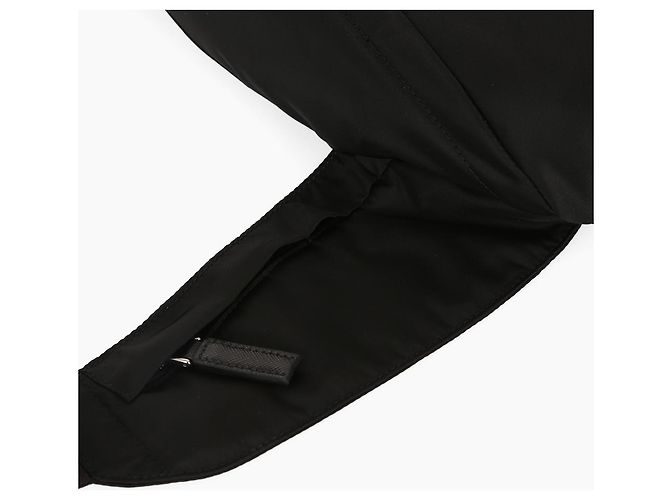 Saffiano Prada Zaino in nylon e pelle nero - vista 7